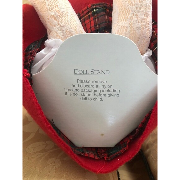 Madeline 18 Inches Tall NWT Vintage Christmas Doll PLUS Paperdoll Book New Uncut - Picture 10 of 12